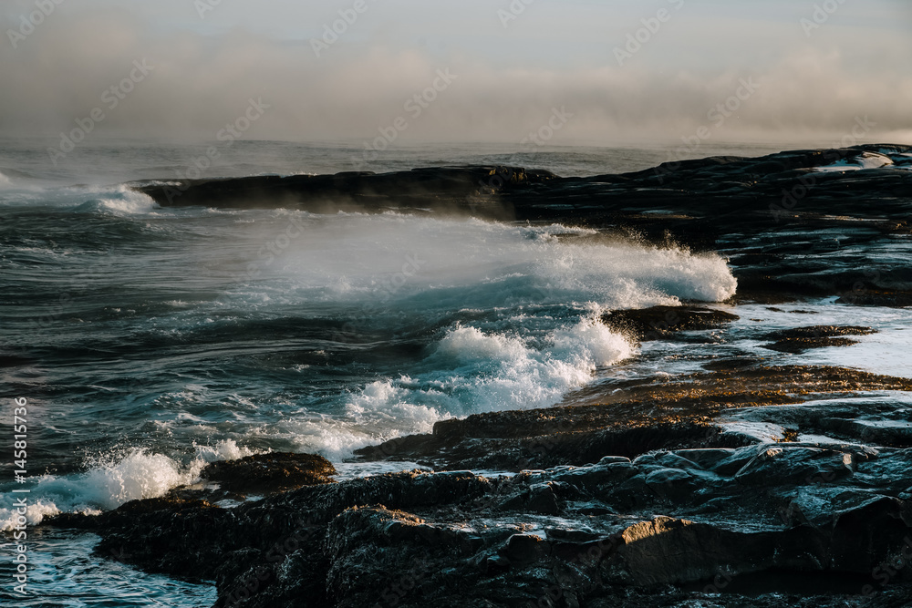 Obraz premium Barents Sea in Arctic Ocean. Kola Peninsula, Russia