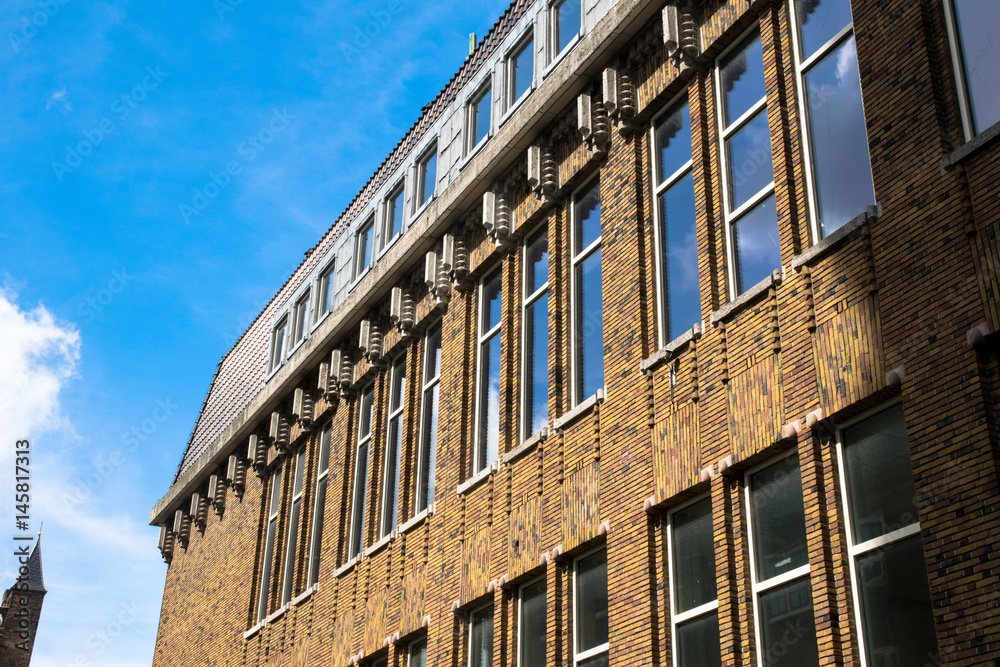 Fototapeta premium high building with a blue sky background