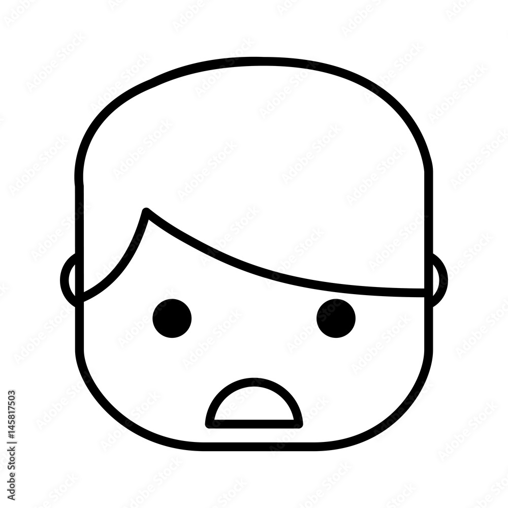 Sad and stressed man vector illustration design Sad and stressed man vector illustration design