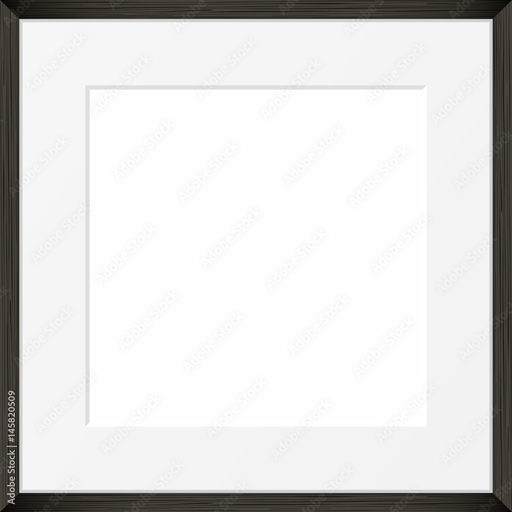 Square blank picture frame. Vector template Square blank picture frame. Vector template