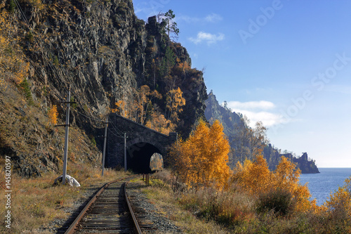 Autumn on Circum-Baikal Railway photo