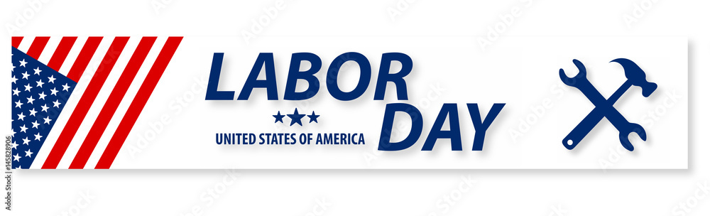 Fototapeta premium United state of America Labor Day poster design