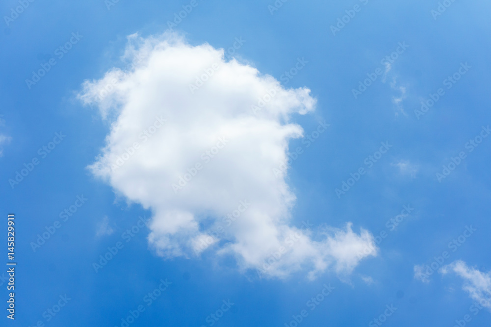 White clouds have the blue sky as the background. White clouds have the blue sky as the background.