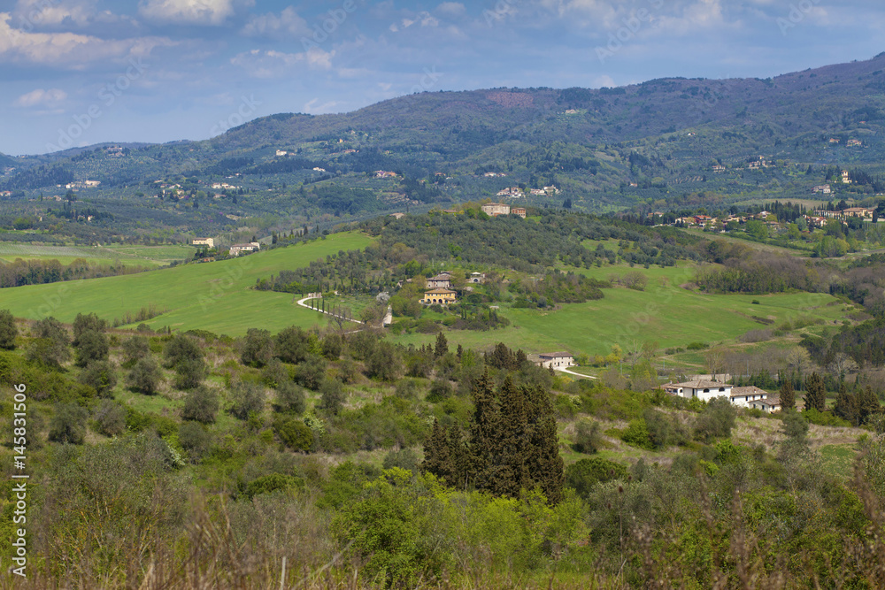 Idyllic rural landscape in Tuscany