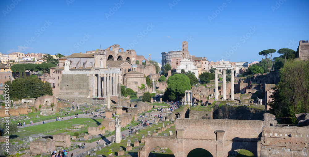 Roman Forum panoramic view