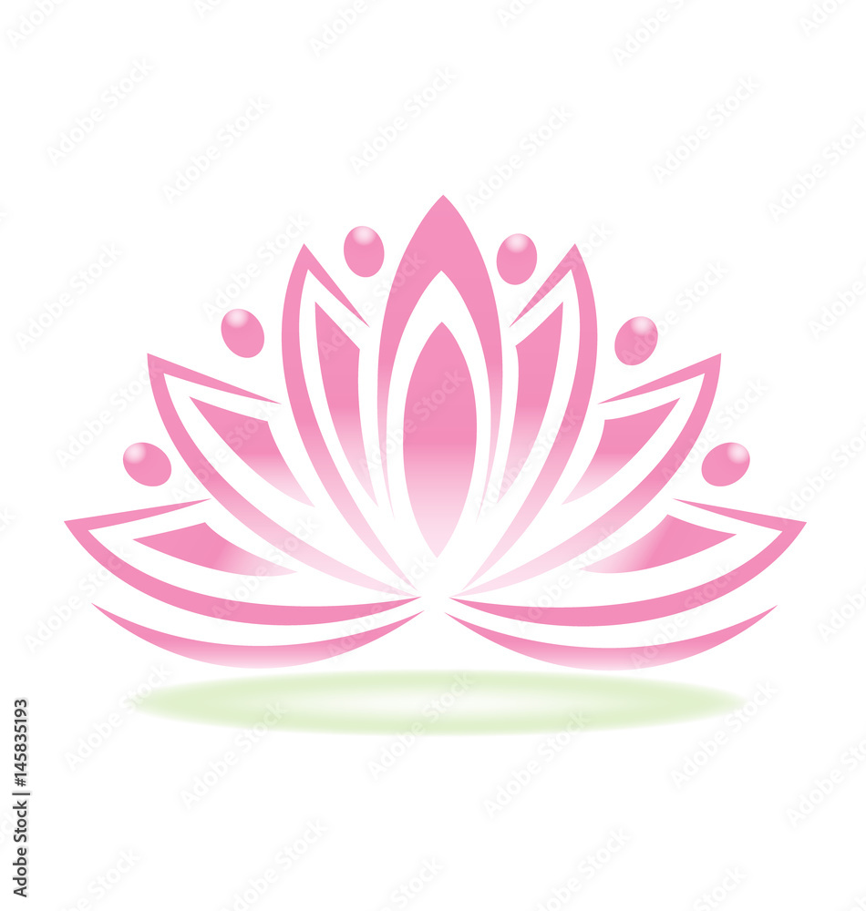 Logo team people spa lotus flower logo Logo team people spa lotus flower logo
