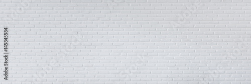 Pattern of white brick wall for background and textured, Seamless white brick wall background