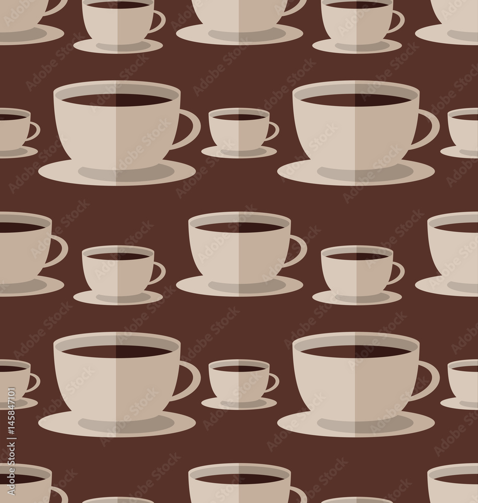 coffee seamless pattern