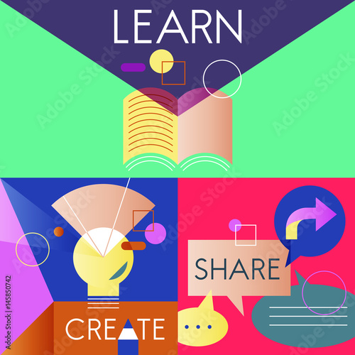 Icon Business Vector Set Colorful