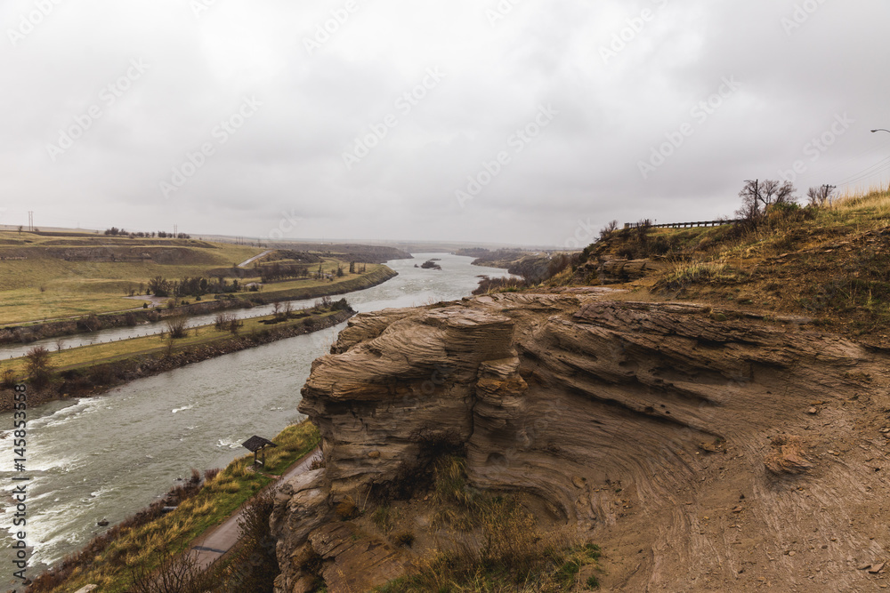 Obraz premium Cliffs of the Missouri River