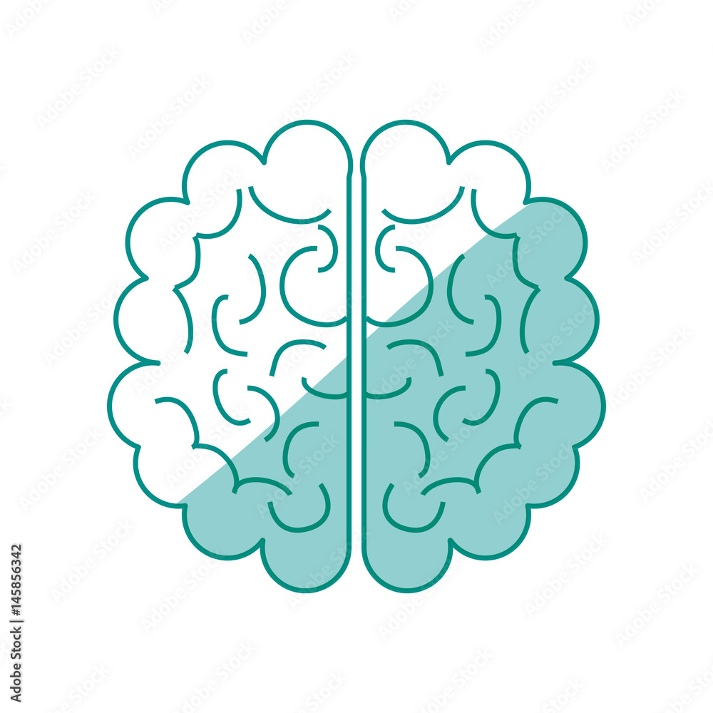 Human brain symbol icon vector illustration graphic design Human brain symbol icon vector illustration graphic design