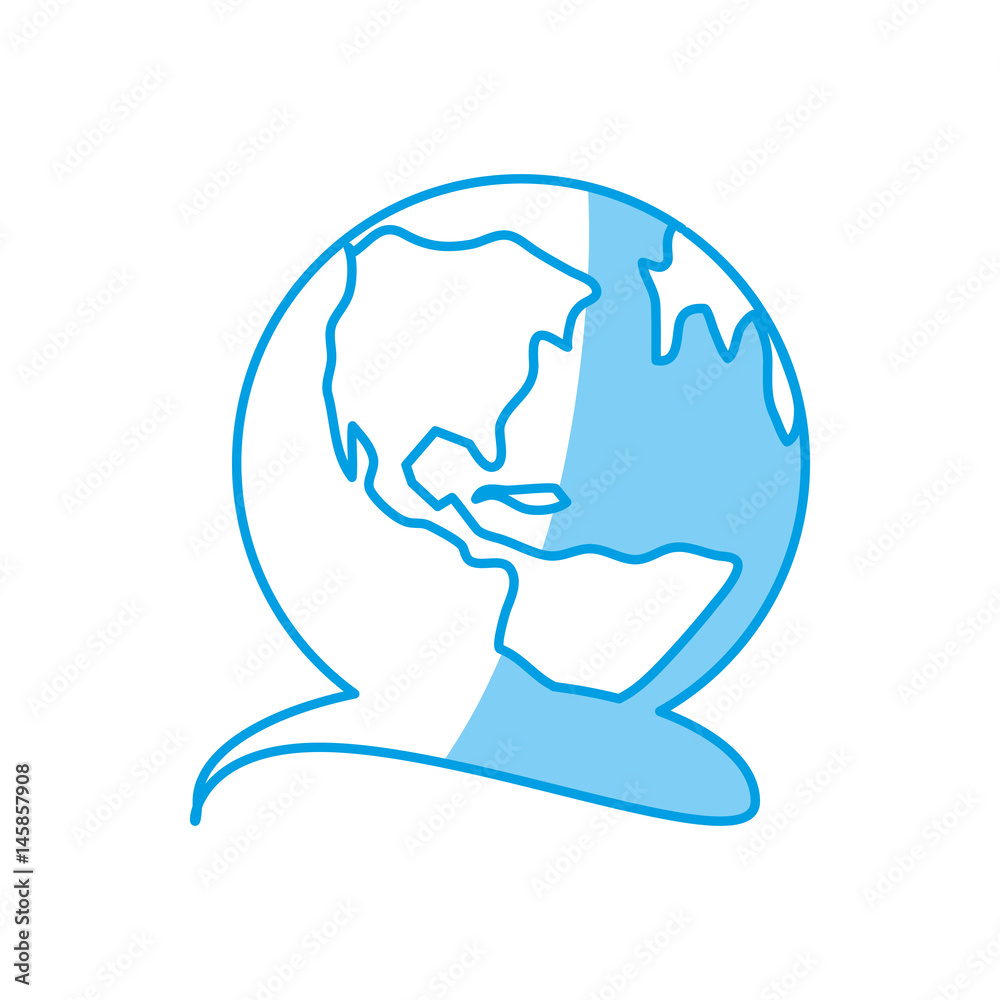 Isolated world earth icon vector illustration graphic design Isolated world earth icon vector illustration graphic design