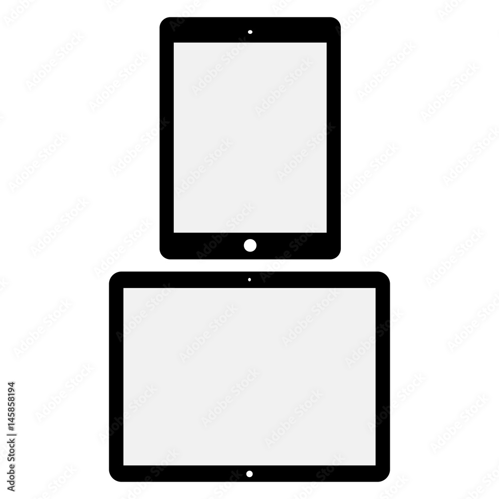 Tablet Computer Vector Illustration Tablet Computer Vector Illustration