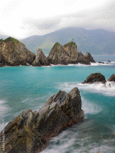 Rocky shore,Yilan,Taiwan .