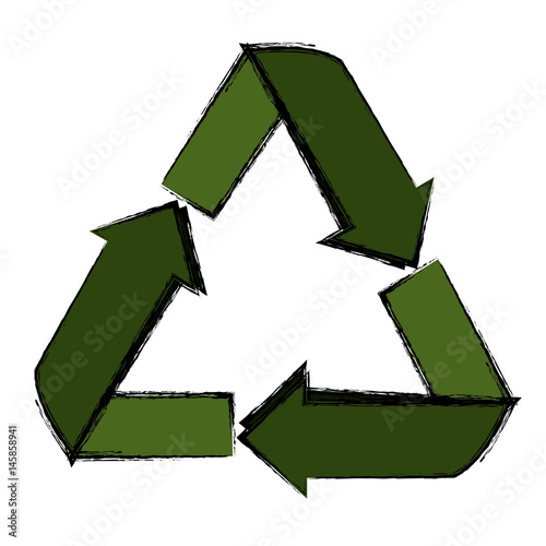 Recycle reduce and reuse icon vector illustration graphic design