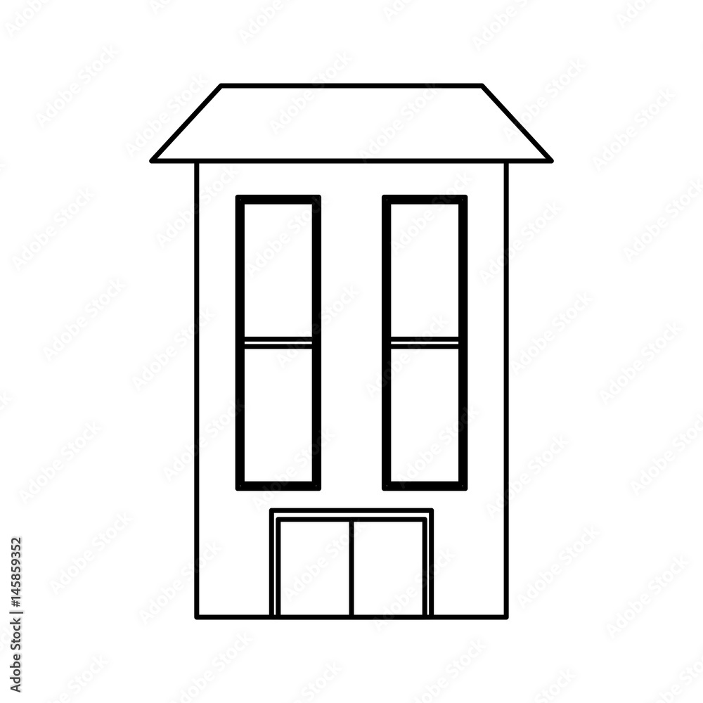 Real estate building icon vector illustration graphic design Real estate building icon vector illustration graphic design