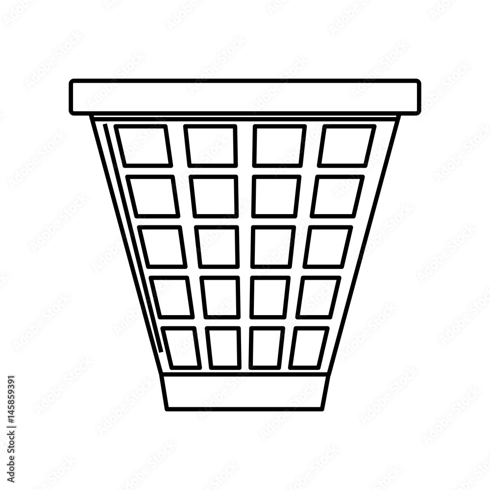 Trash can isolated icon vector illustration graphic design Trash can isolated icon vector illustration graphic design