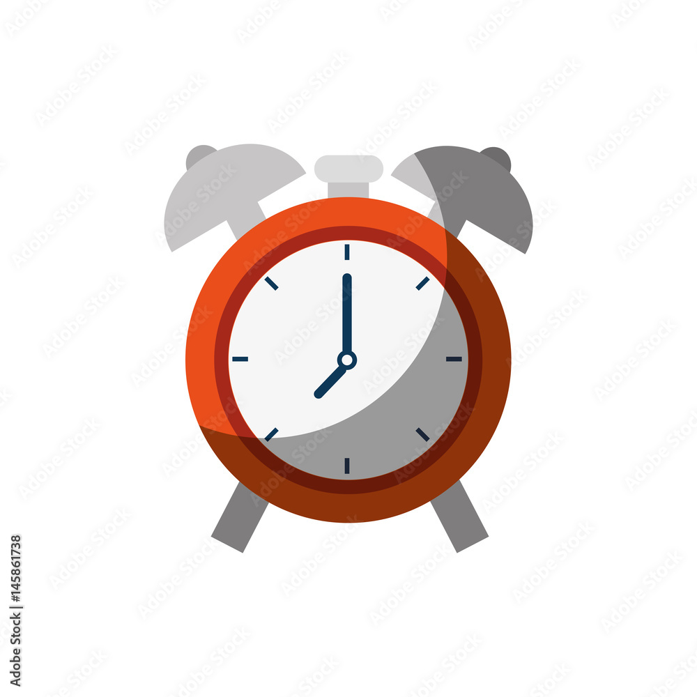 clock icon over white background. vector illustration clock icon over white background. vector illustration