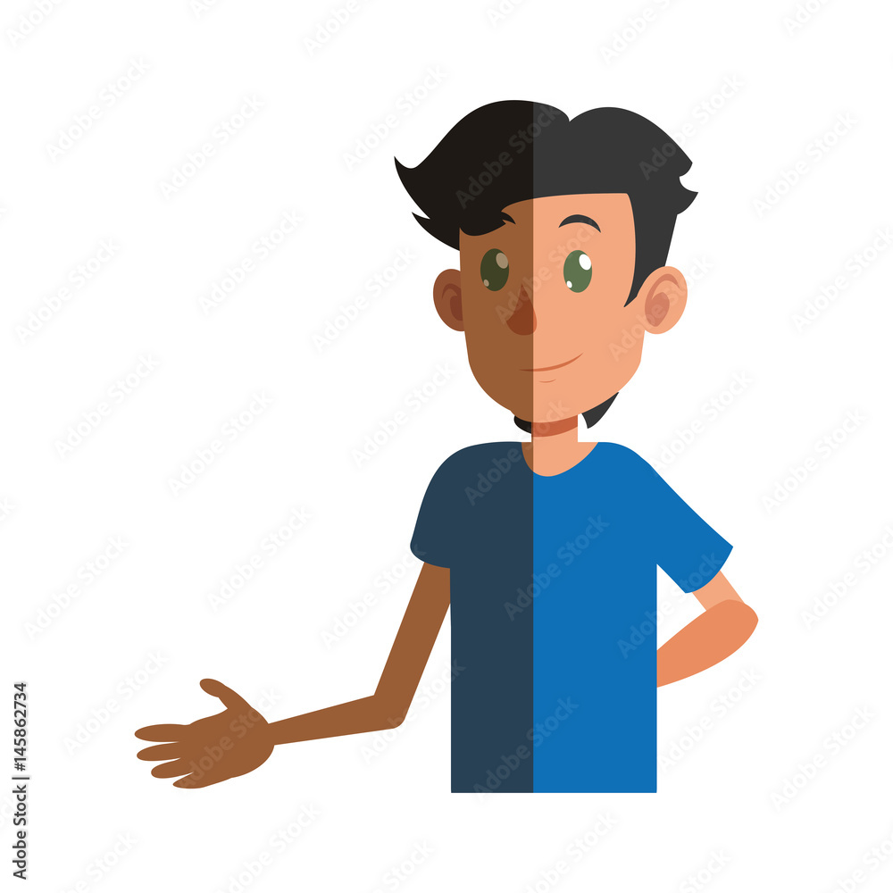 young boy teen male shadow vector illustration young boy teen male shadow vector illustration
