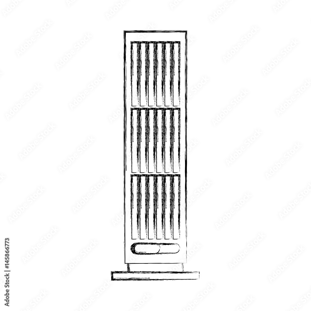 column fan isolated icon vector illustration design