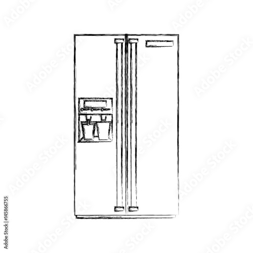 fridge appliance isolated icon vector illustration design