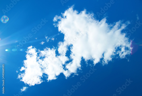 clouds in the blue sky