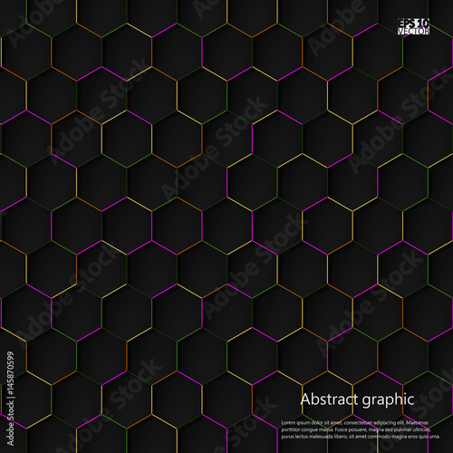 Graphic illustration with geometric pattern. Eps10 Vector illustration.