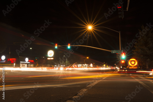 City at Night Streetlight
