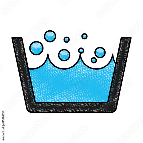 Laundry water indicator icon vector illustration design