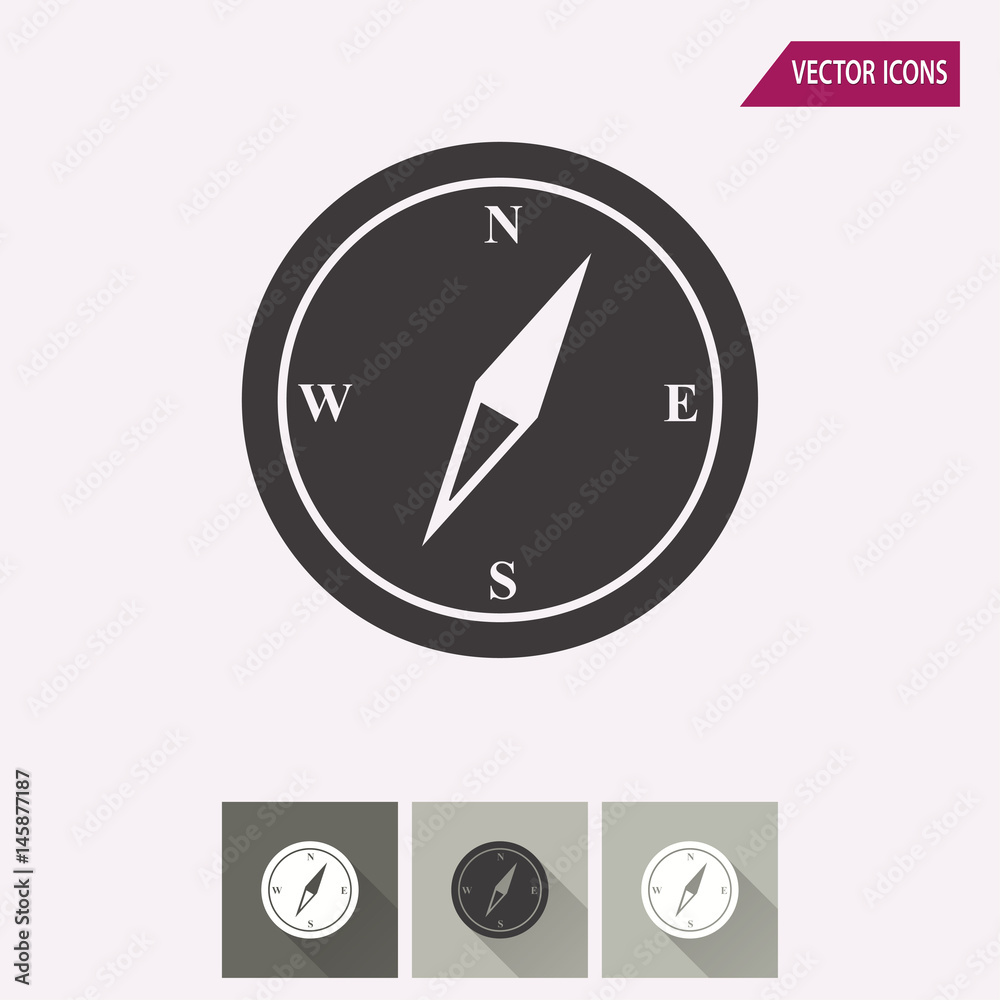 Compass - vector icon. Compass - vector icon.