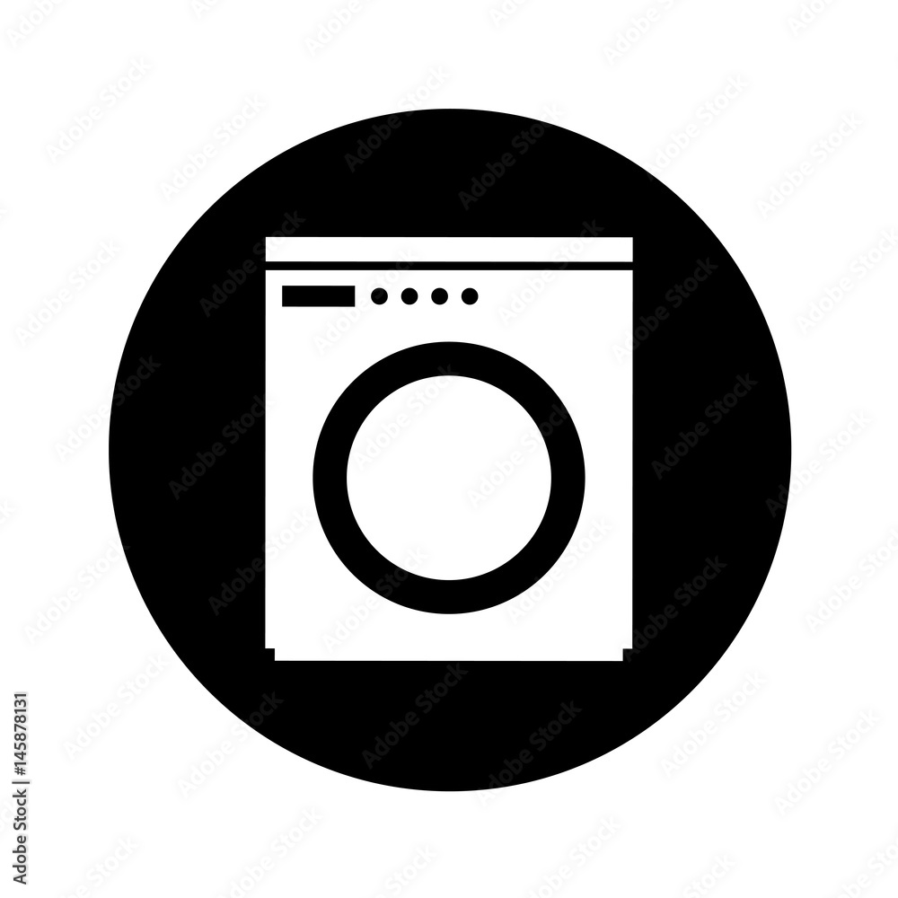 wash machine isolated icon vector illustration design