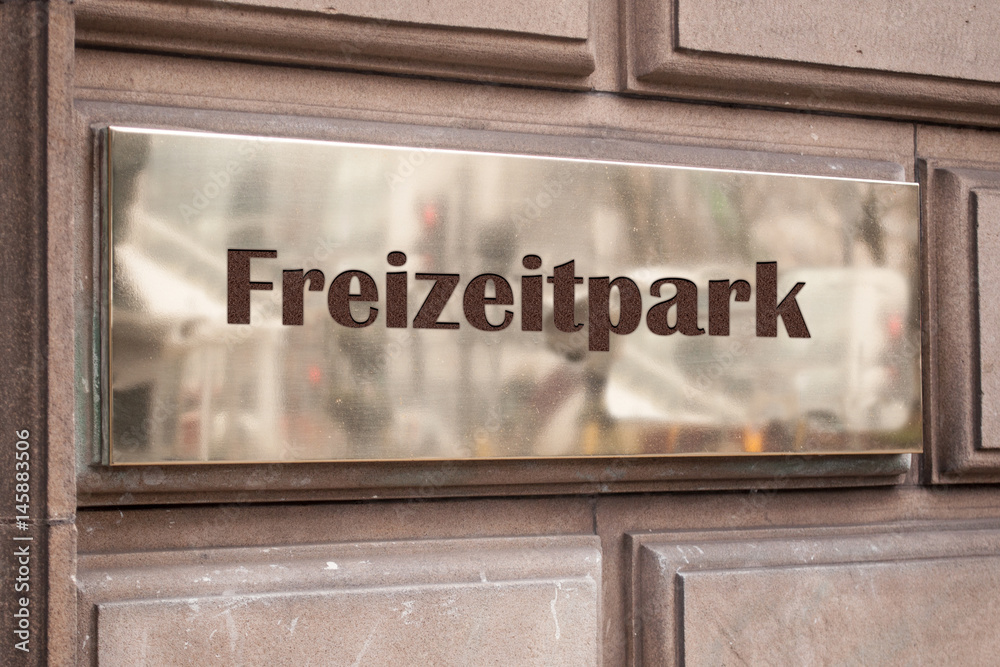 Obraz premium Schild 205 - Freizeitpark