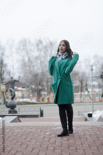 beautiful girl in cardigan