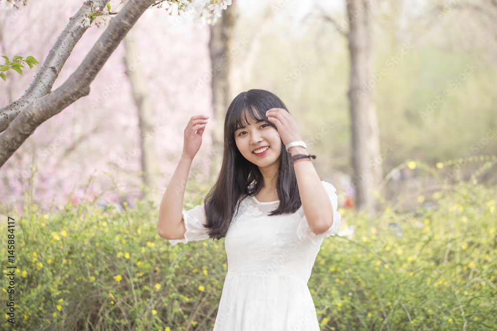 Beautiful girl in spring time. Smiling, Asia, Outdoors, Springtime, Teenage Girls, Beautiful girl in spring time. Smiling, Asia, Outdoors, Springtime, Teenage Girls,