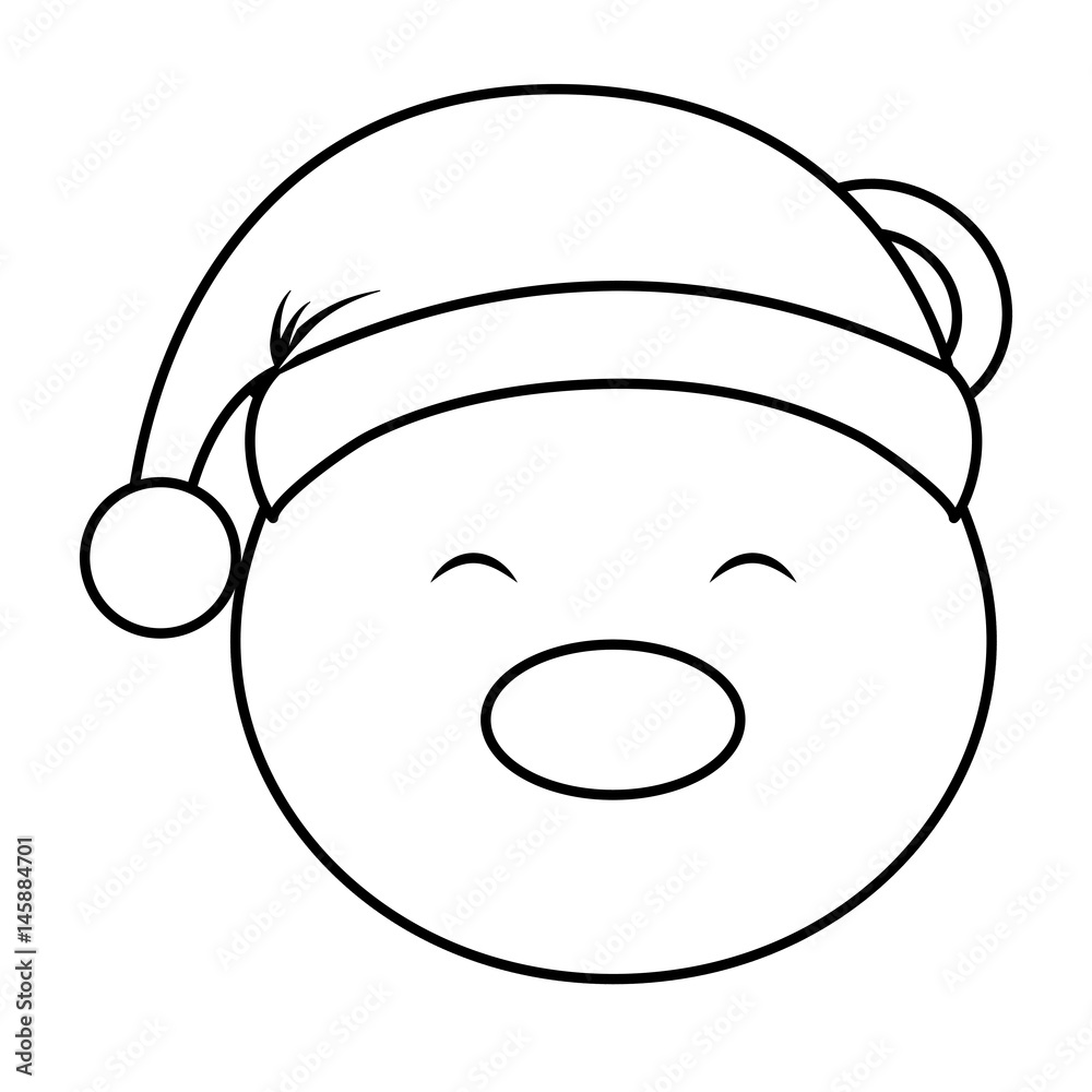 polar bear with winter hat vector illustration design polar bear with winter hat vector illustration design