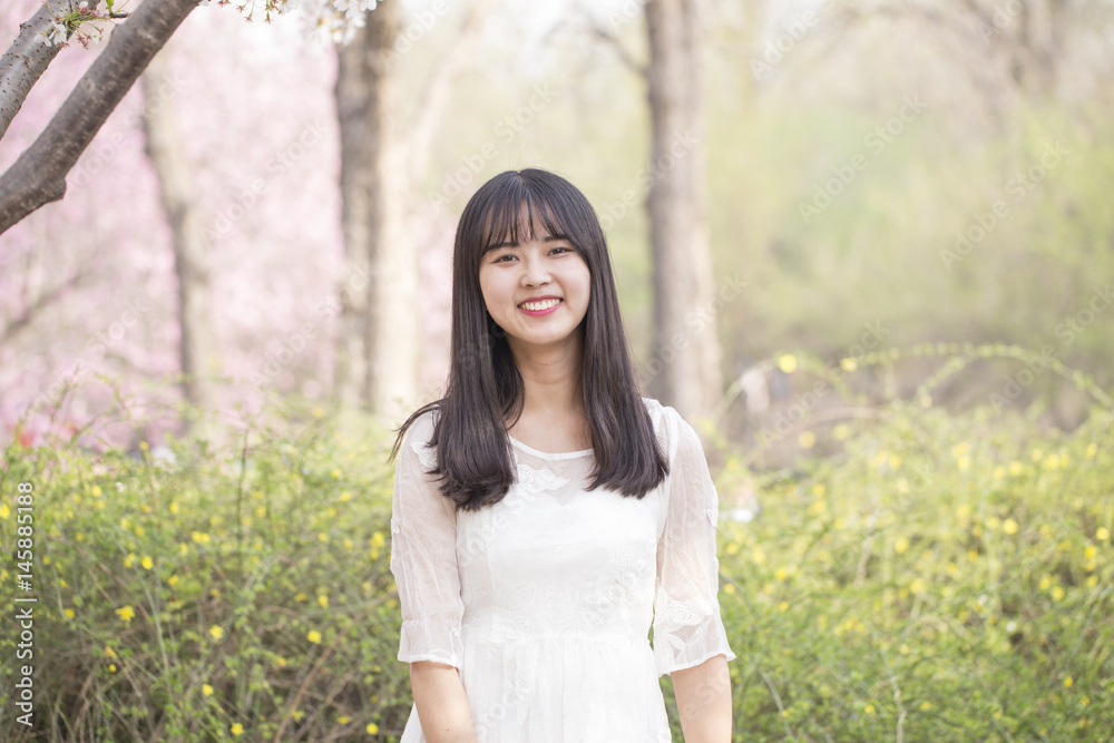Beautiful girl in spring time. Smiling, Asia, Outdoors, Springtime, Teenage Girls, Beautiful girl in spring time. Smiling, Asia, Outdoors, Springtime, Teenage Girls,