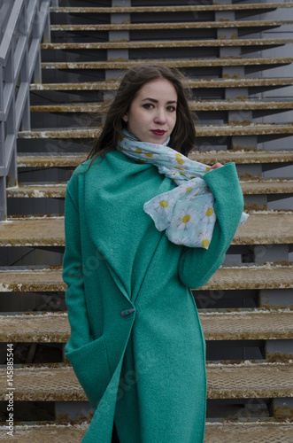 beautiful girl in cardigan