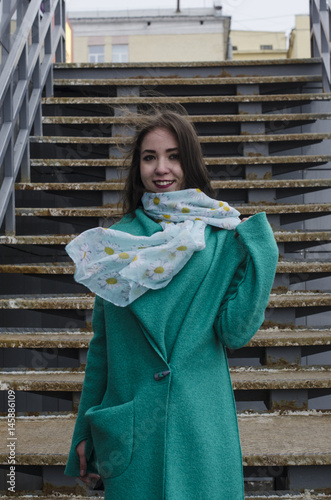 beautiful girl in cardigan