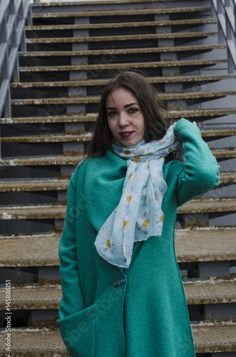 beautiful girl in cardigan