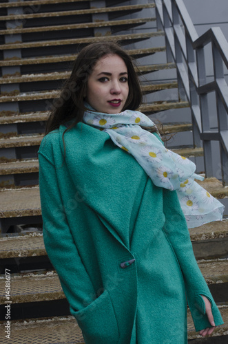 beautiful girl in cardigan