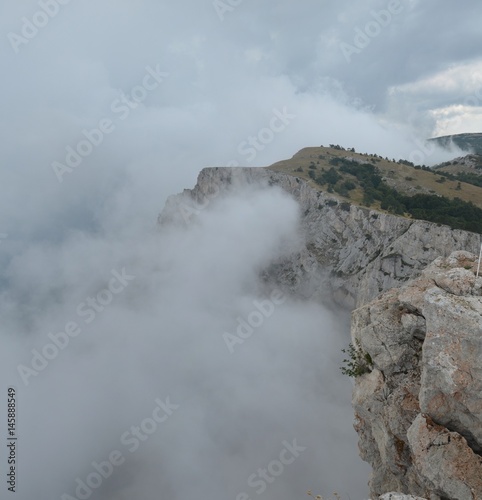 Fog over the rocks of Ai Petri