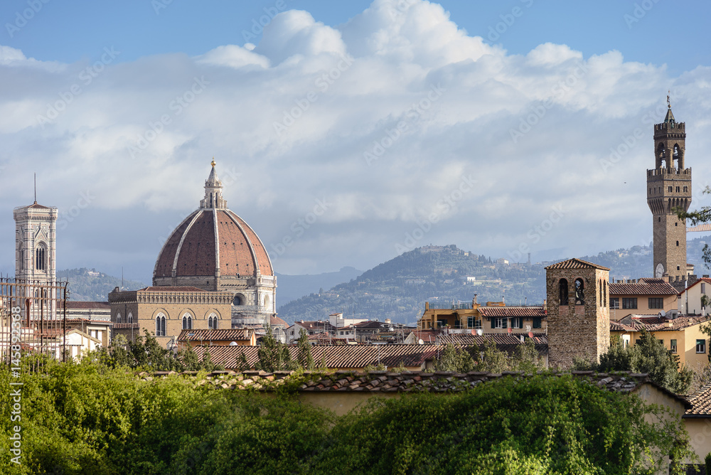 Vista del Duomo de Florencia, Italia