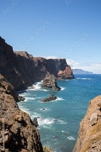 Beautiful landscape at the Ponta de Sao Lourenco, the eastern part of Madeira, Portugal