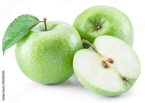 Ripe green apples.