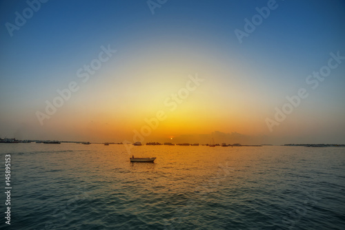Sunset small boat © shafiu