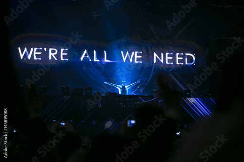TALLINN, ESTONIA - MAY 29: Armin van Buuren at the Song Festival Grounds in Tallinn, Estonia on May 29, 2015.