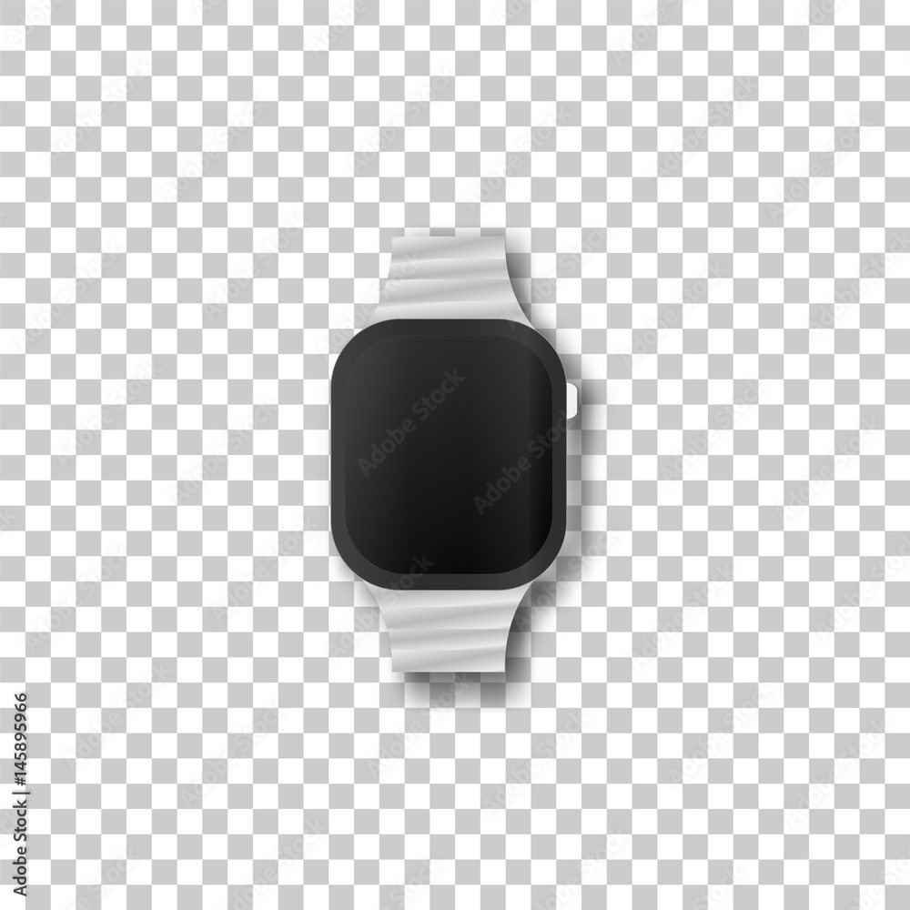 Electronic watch on transparent background Electronic watch on transparent background