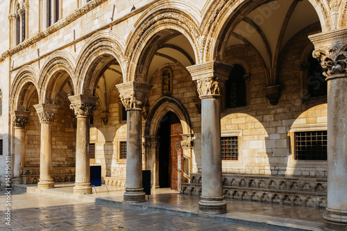 Gothic Rector s palace with Renaissance and arched constructions in Dubrovnik  Croatia.