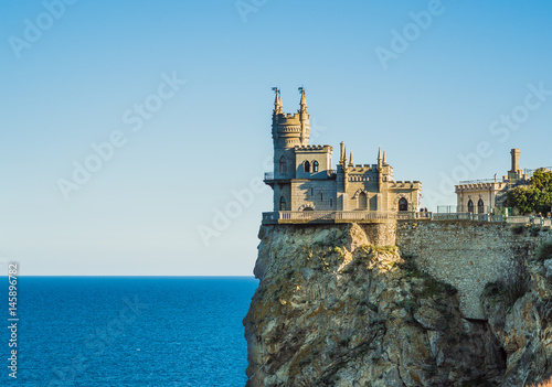 The Swallow's Nest castle over Black Sea in Crimea