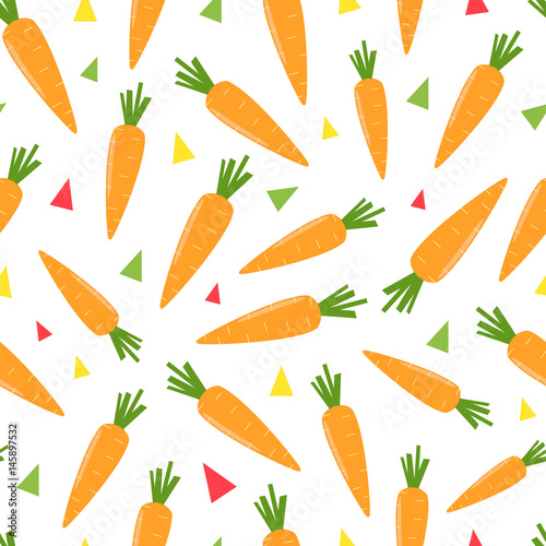 Seamless carrot background.  Can be used for wallpaper, web page background, surface textures.